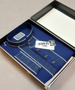 Blue Embroidery Panjabi