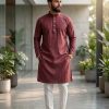 Rich Maroon, Pakistani Cotton।কোড-40